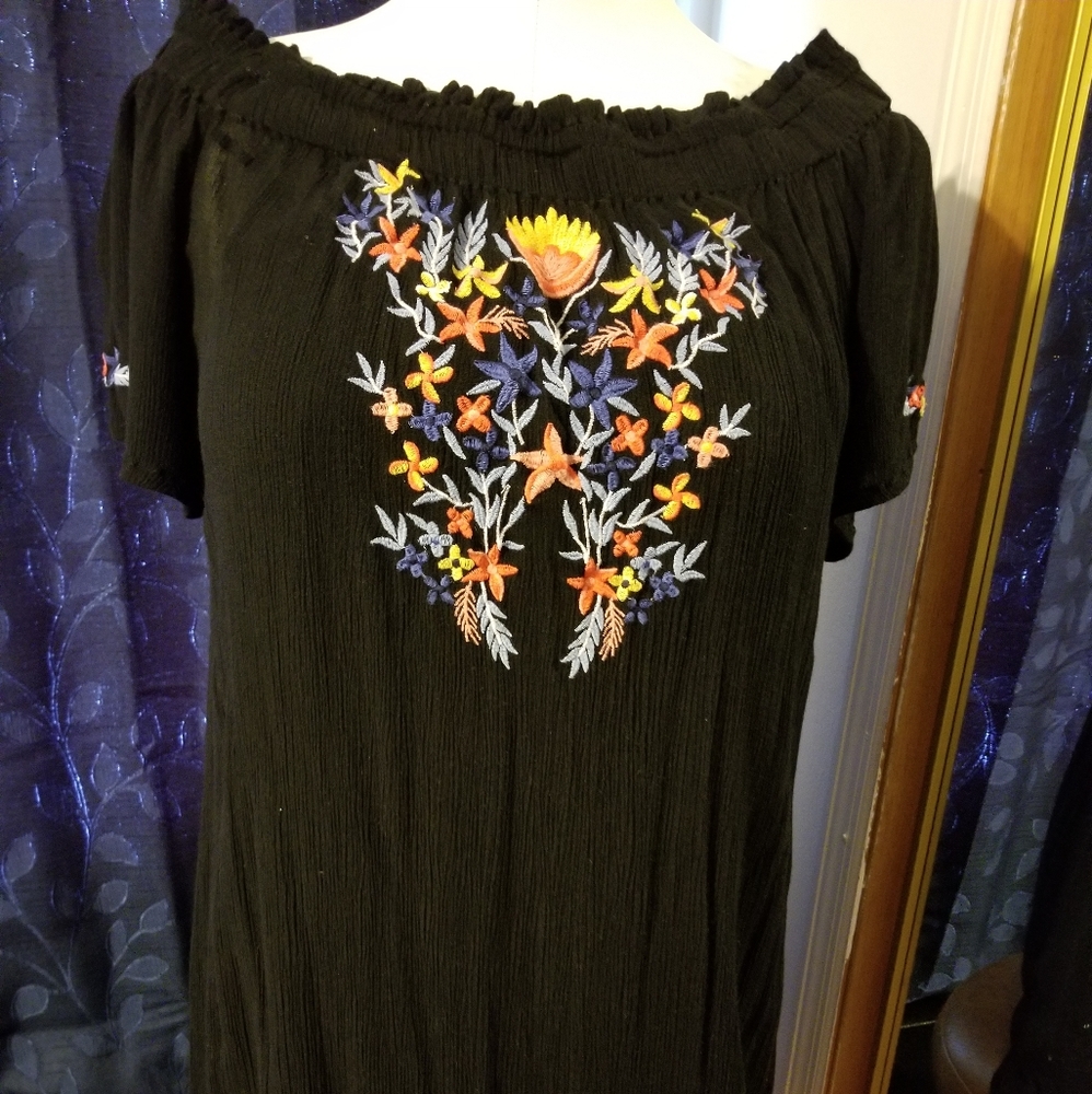 Black Bohemian Dress